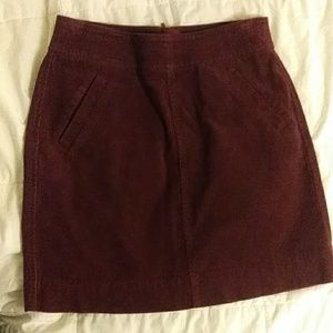 Corduroy velvet skirt
